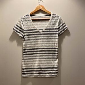 Tommy Hilfiger Striped V-Neck T-Shirt